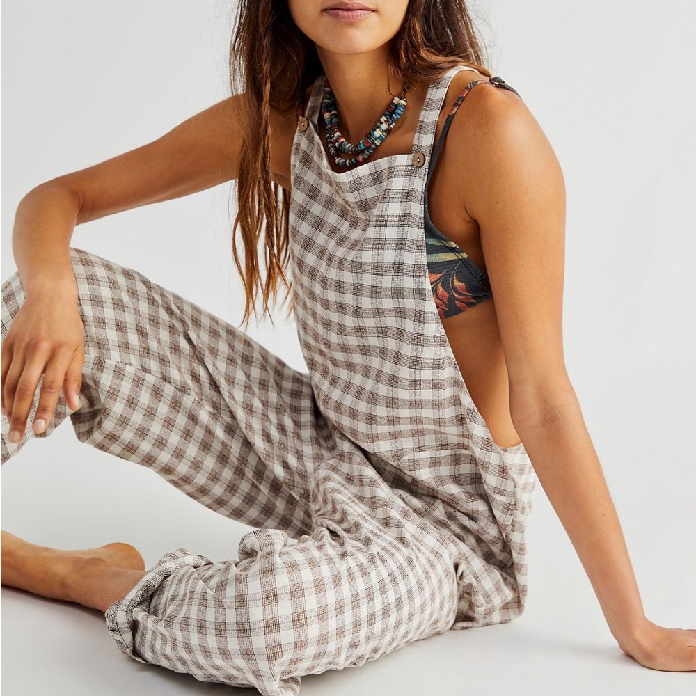 Free People Gingham Sezanne One-Piece
